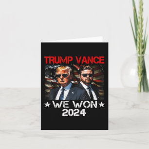 Trump Vance We Won Win Inauguration Day 2025 47th Kaart