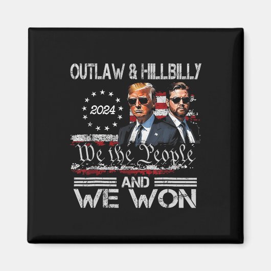 Trump Vance We Won Win Inauguration Day 2025 47th Magneet (Voorkant)