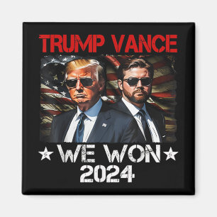 Trump Vance We Won Win Inauguration Day 2025 47th Magneet