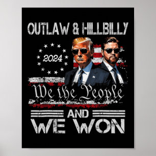 Trump Vance We Won Win Inauguration Day 2025 47th Poster