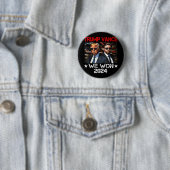 Trump Vance We Won Win Inauguration Day 2025 47th Ronde Button 5,7 Cm (In situ)