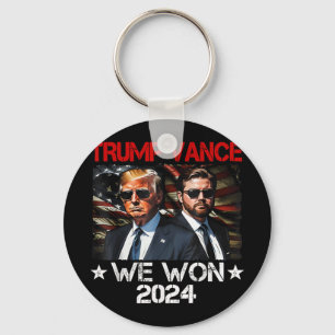 Trump Vance We Won Win Inauguration Day 2025 47th Sleutelhanger