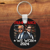 Trump Vance We Won Win Inauguration Day 2025 47th Sleutelhanger (Voorkant)