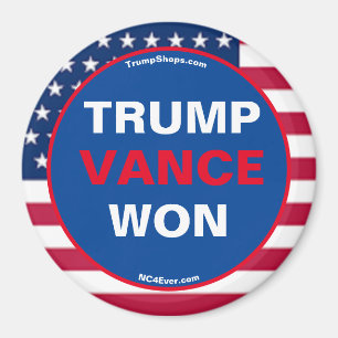 TRUMP VANCE WON Koelkast Magneet