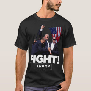 Trump vecht nooit voor overgave t-shirt