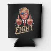 Trump vecht tegen Amerikaanse verkiezingen retro  Blikjeskoeler (Voorkant)