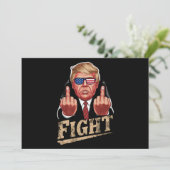 Trump vecht tegen Amerikaanse verkiezingen retro  Kaart (Staand voorkant)