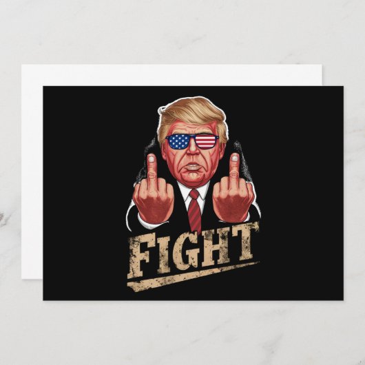 Trump vecht tegen Amerikaanse verkiezingen retro  Kaart (Voorkant / Achterkant)