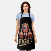 Trump vecht tegen Amerikaanse verkiezingen retro  Schort (Gedragen)