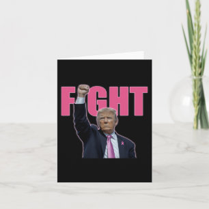 Trump vecht tegen borstkanker bewustzijn Pink Ribb Kaart