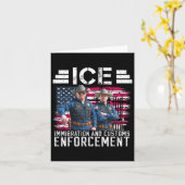 Trump vecht tegen immigratie en handhaving van de  kaart (Gele Bloem)