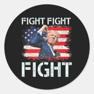 Trump vecht tegen Trump-signalen aan Amerikanen Ronde Sticker