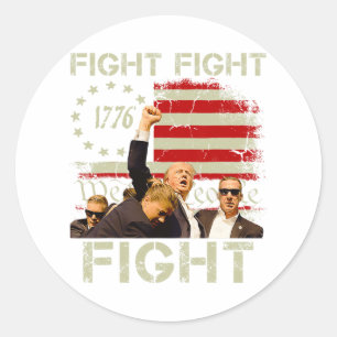 Trump vecht tegen Trump-signalen aan Amerikanen Ronde Sticker