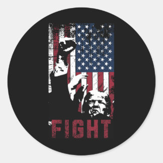 Trump vecht tegen VS Ronde Sticker