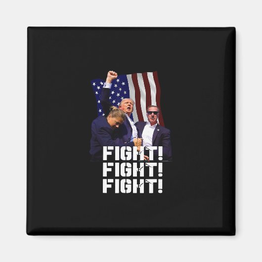 Trump Vecht Vecht Vecht 1 Magneet (Voorkant)