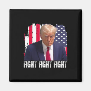 Trump Vecht Vecht Vecht Amerikaanse Vlag Donald Tr Magneet
