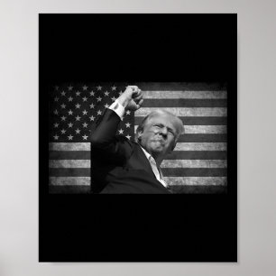 Trump vecht voor vrijheid poster