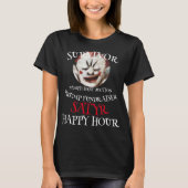 TRUMP VEILING FONDSENWERVING MET BUFFET HAPPY HOUR T-SHIRT (Voorkant)