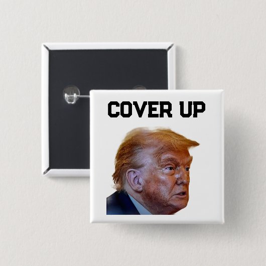 Trump Verdoezelknop Vierkante Button 5,1 Cm (Voorkant /achterkant)