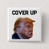 Trump Verdoezelknop Vierkante Button 5,1 Cm (Voorkant)