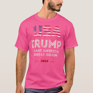 Trump Verenigde Staten 2024 Verkiezingen Make Amer T-shirt