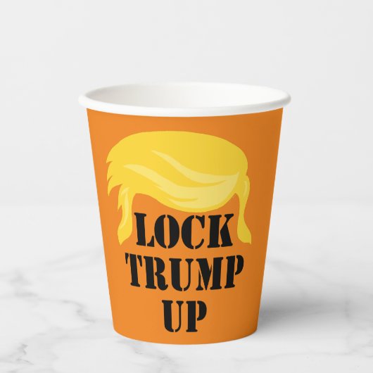 Trump vergrendelen papieren bekers (Voorkant)
