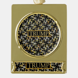 Trump  verguld banner ornament