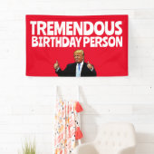 TRUMP VERJAARDAGSFEESTBANNER SPANDOEK (Insitu)