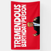 TRUMP VERJAARDAGSFEESTBANNER SPANDOEK (Verticaal)