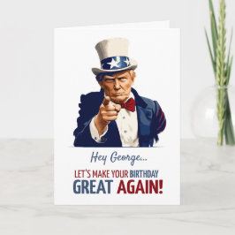Trump Verjaardagskaart / Eigen Naam