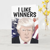 TRUMP VERJAARDAGSKAARTEN, IK HOU VAN WINNAARS KAART (Gele Bloem)