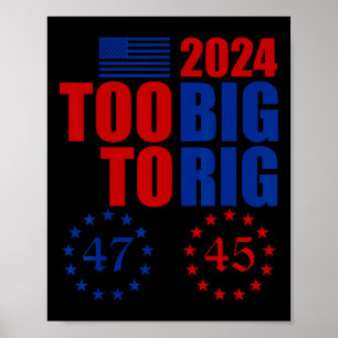 Trump-verkiezing te groot om te manipuleren Conser Poster