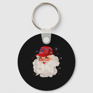 Trump Verkiezingskaart Vrolijk Kerstfeest Santa H Sleutelhanger