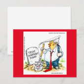 Trump verlaagt de barrière op het belemmeren van d briefkaart (Voorkant / Achterkant)