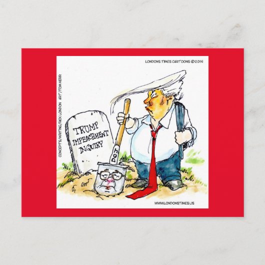 Trump verlaagt de barrière op het belemmeren van d briefkaart (Voorkant)