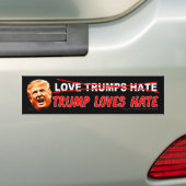 Trump verliest Hate Bumpersticker (Op auto)