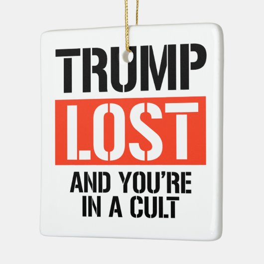 Trump Verloren en je bent in een sekte Keramisch Ornament (Links)