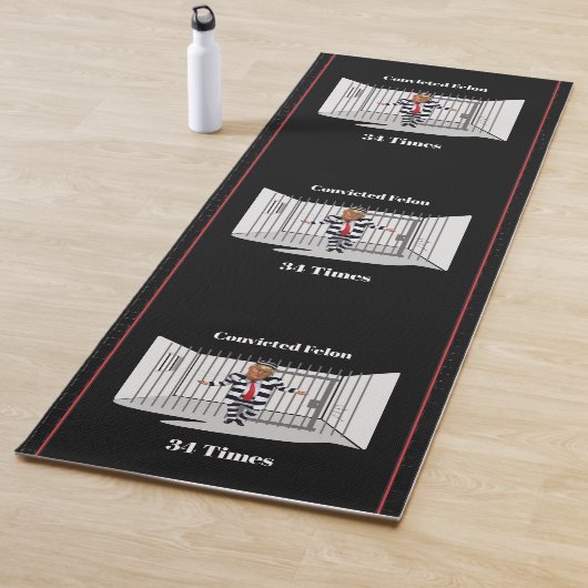 Trump Veroordeelde Felon Yoga Mat (In situ)