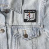 Trump veroordeelde misdadige Button (In situ)