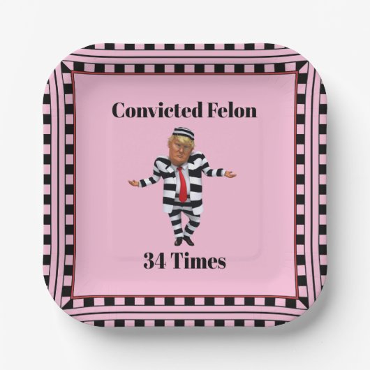 Trump veroordeelde misdadige papieren Bord (Voorkant)