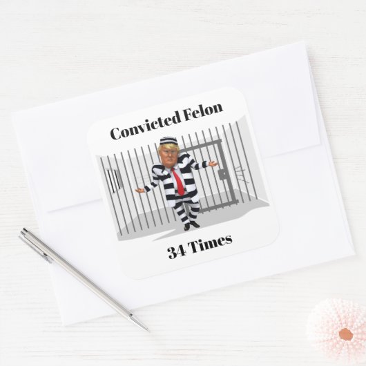 Trump veroordeelde misdadige Sticker (Envelop)