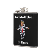 Trump veroordeelde misdadiger Flask Heupfles (Links)