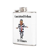 Trump veroordeelde misdadiger Flask Heupfles (Links)