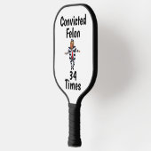 Trump veroordeelde misdadiger Pickleball Paddle (Links)