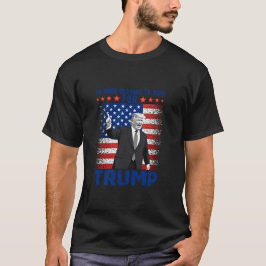 Trump veroordeelde misdadiger T-shirt 34 Meer rede (Voorkant)