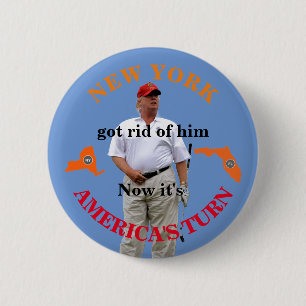 Trump verplaatst zich naar Florida Ronde Button 5,7 Cm