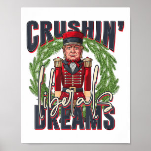Trump verplettert liberale kerstdromen poster