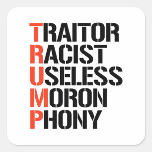 Trump-verrader Vierkante Sticker