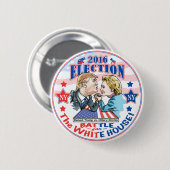 Trump versus Hillary 2016 Ronde Button 5,7 Cm (Voorkant /achterkant)