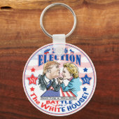Trump versus Hillary 2016 Sleutelhanger (Voorkant)